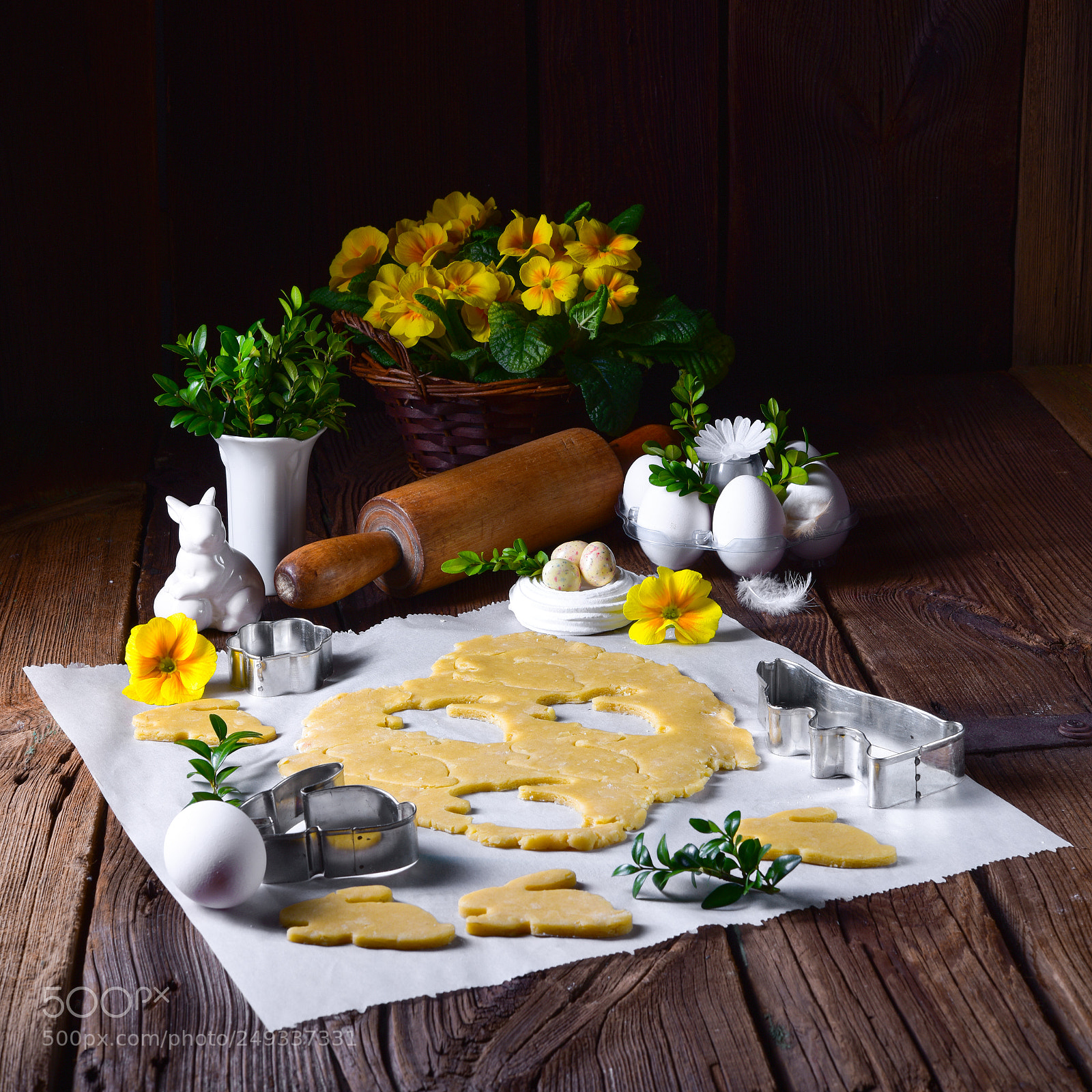 Nikon D810 sample photo. Raw easter cookies photography