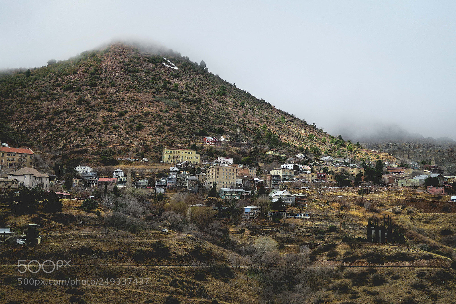 Canon PowerShot G7 X sample photo. Foggy jerome arizona photography