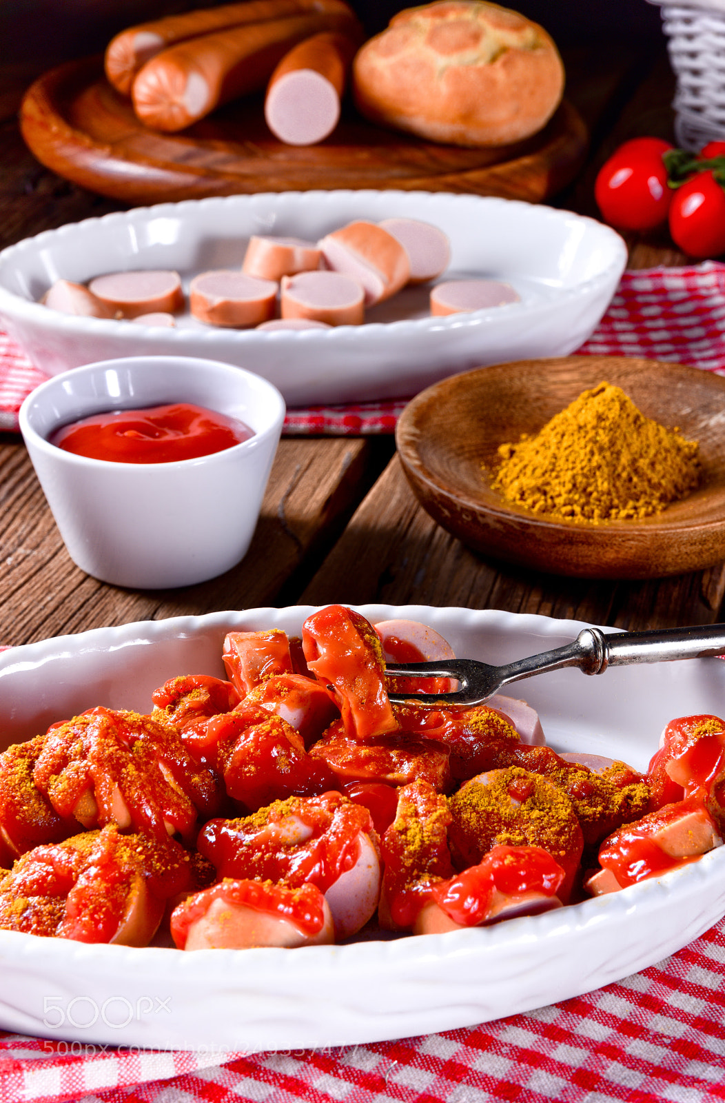 Nikon D810 sample photo. Sausage in curry sauce photography