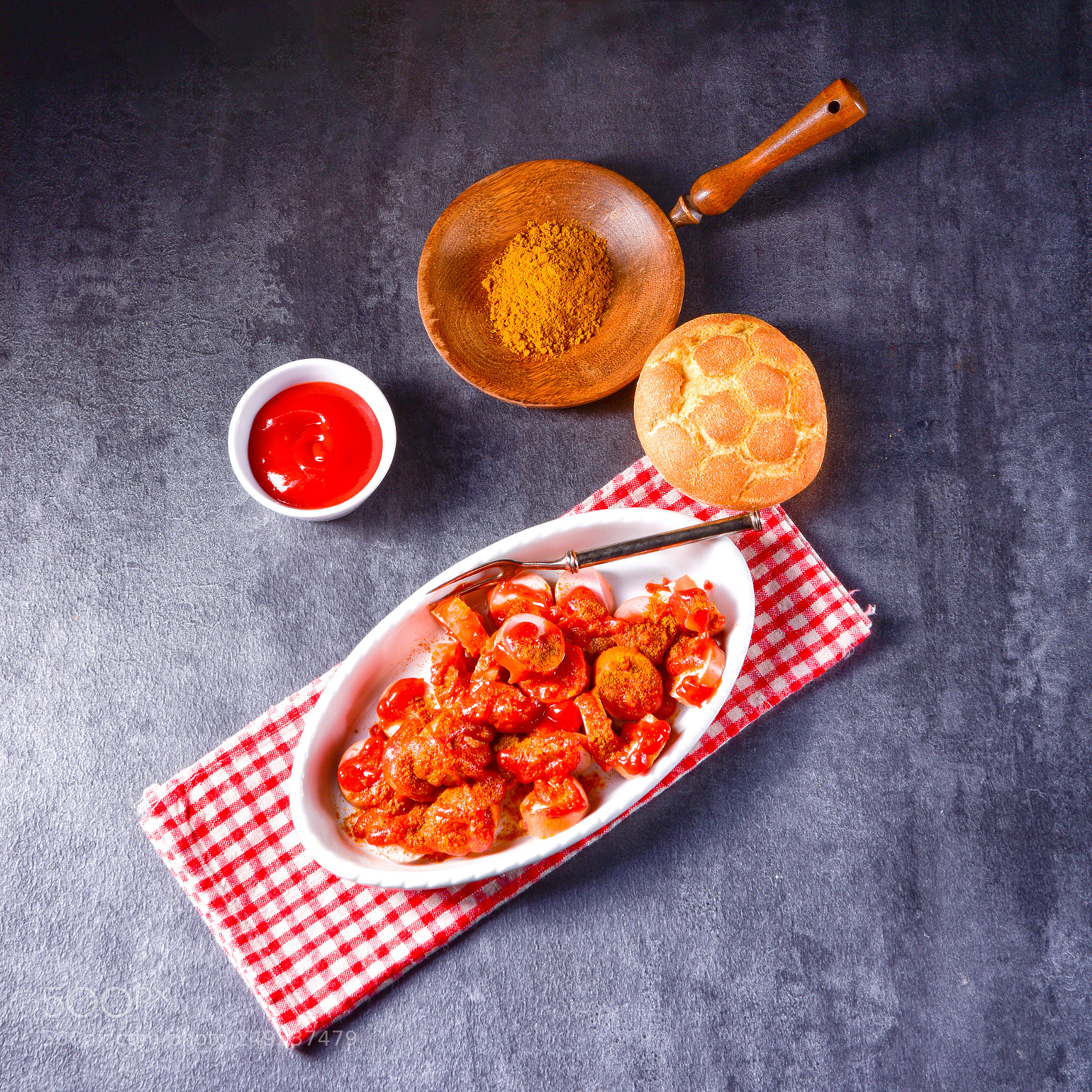 Nikon D810 sample photo. Sausage in curry sauce photography