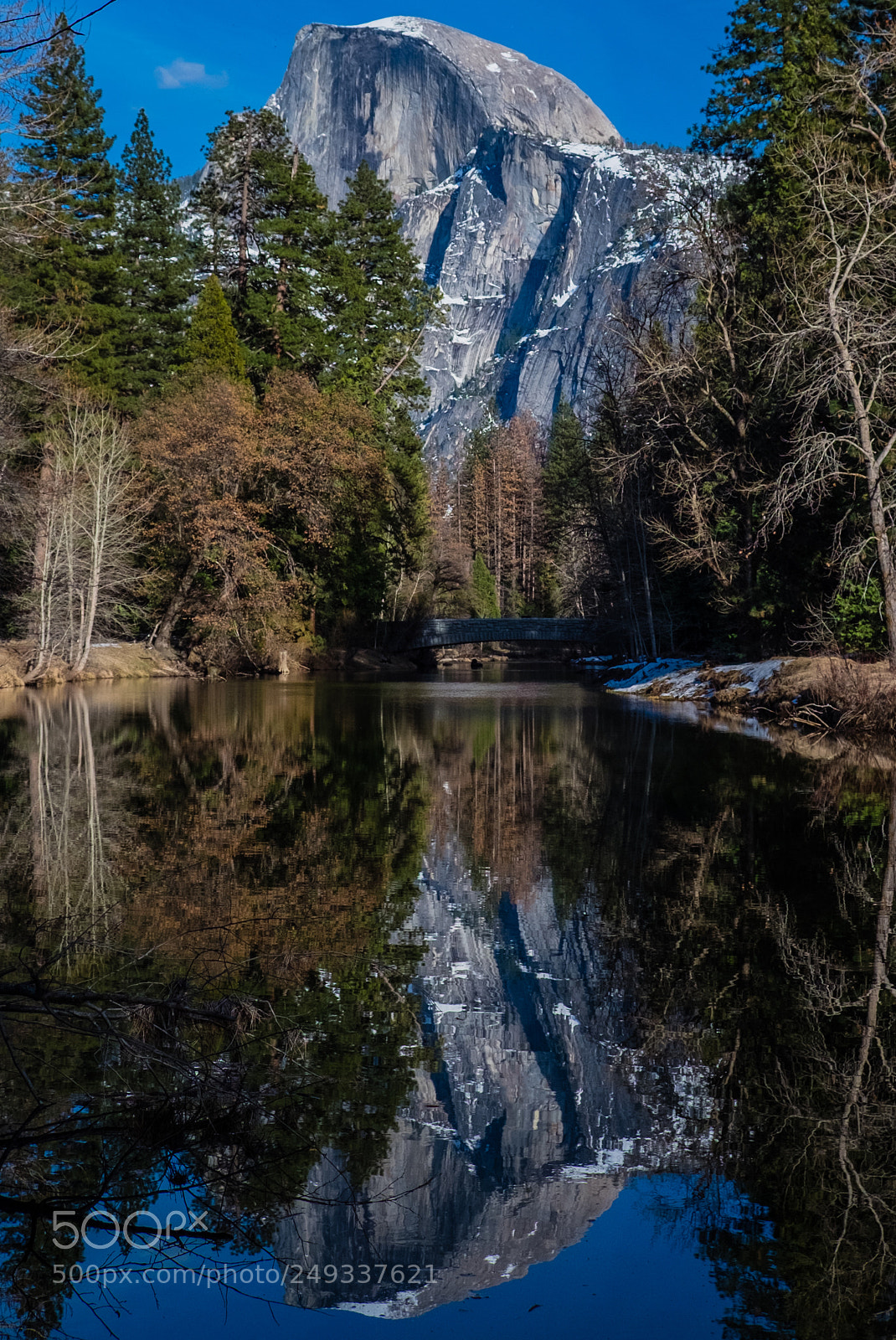 Fujifilm X-E2 sample photo. Reflection on half dome photography