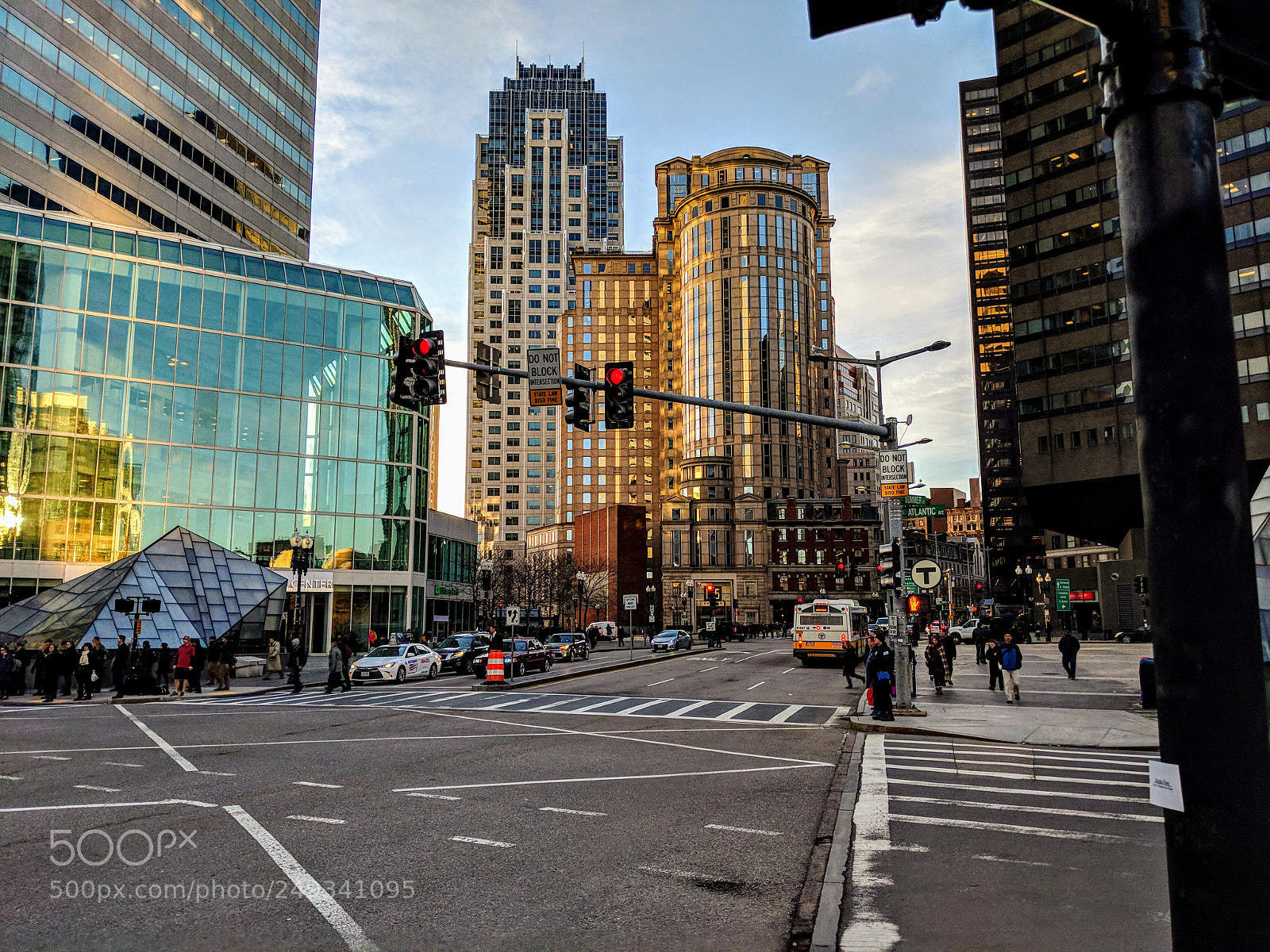 Google Pixel 2 sample photo. Boston at sunset photography