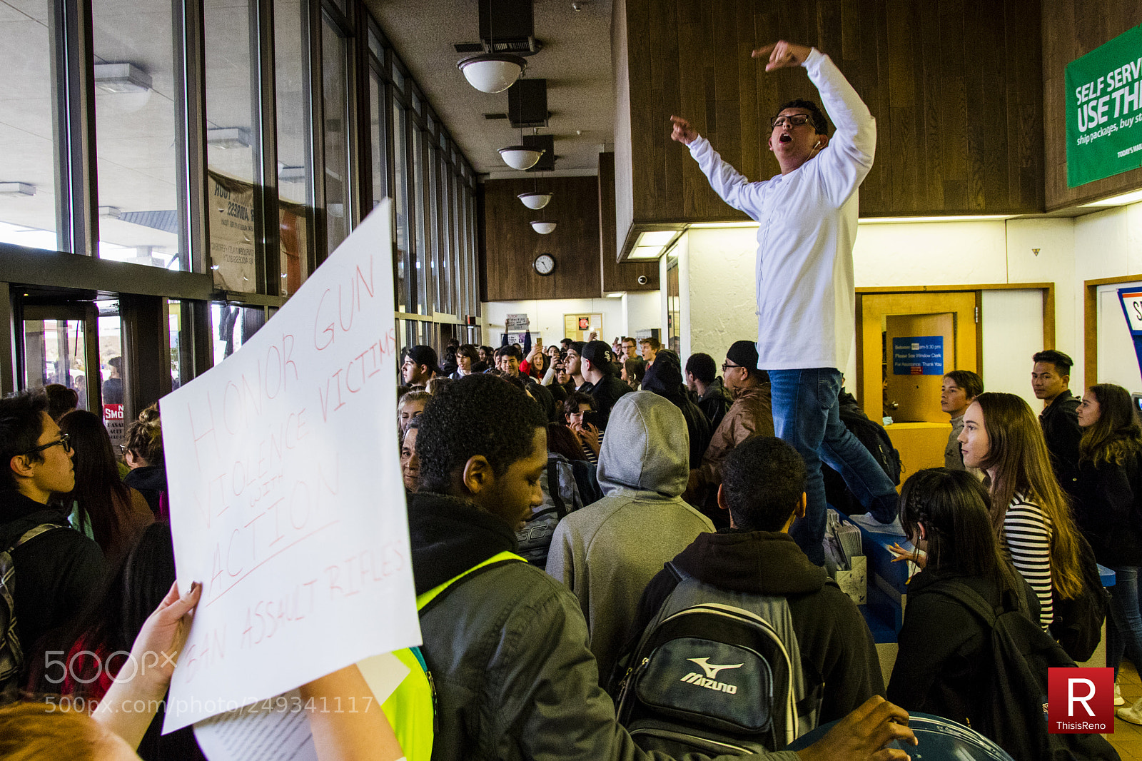 Canon EOS 7D Mark II sample photo. Wooster high school  walkout photography