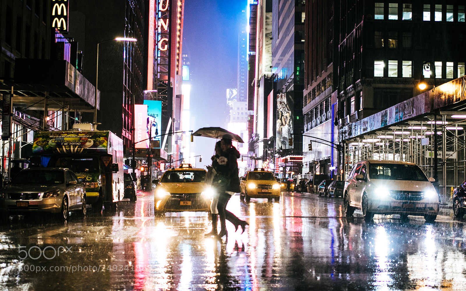Canon EOS 7D Mark II sample photo. Rainy evening in nyc photography