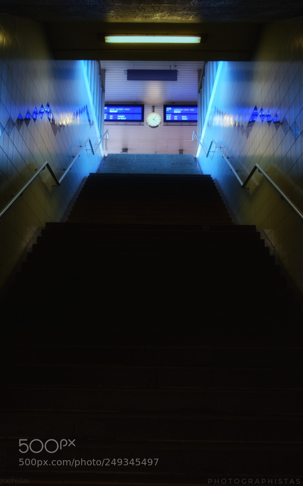 Nikon D3300 sample photo. Stairs to the train photography