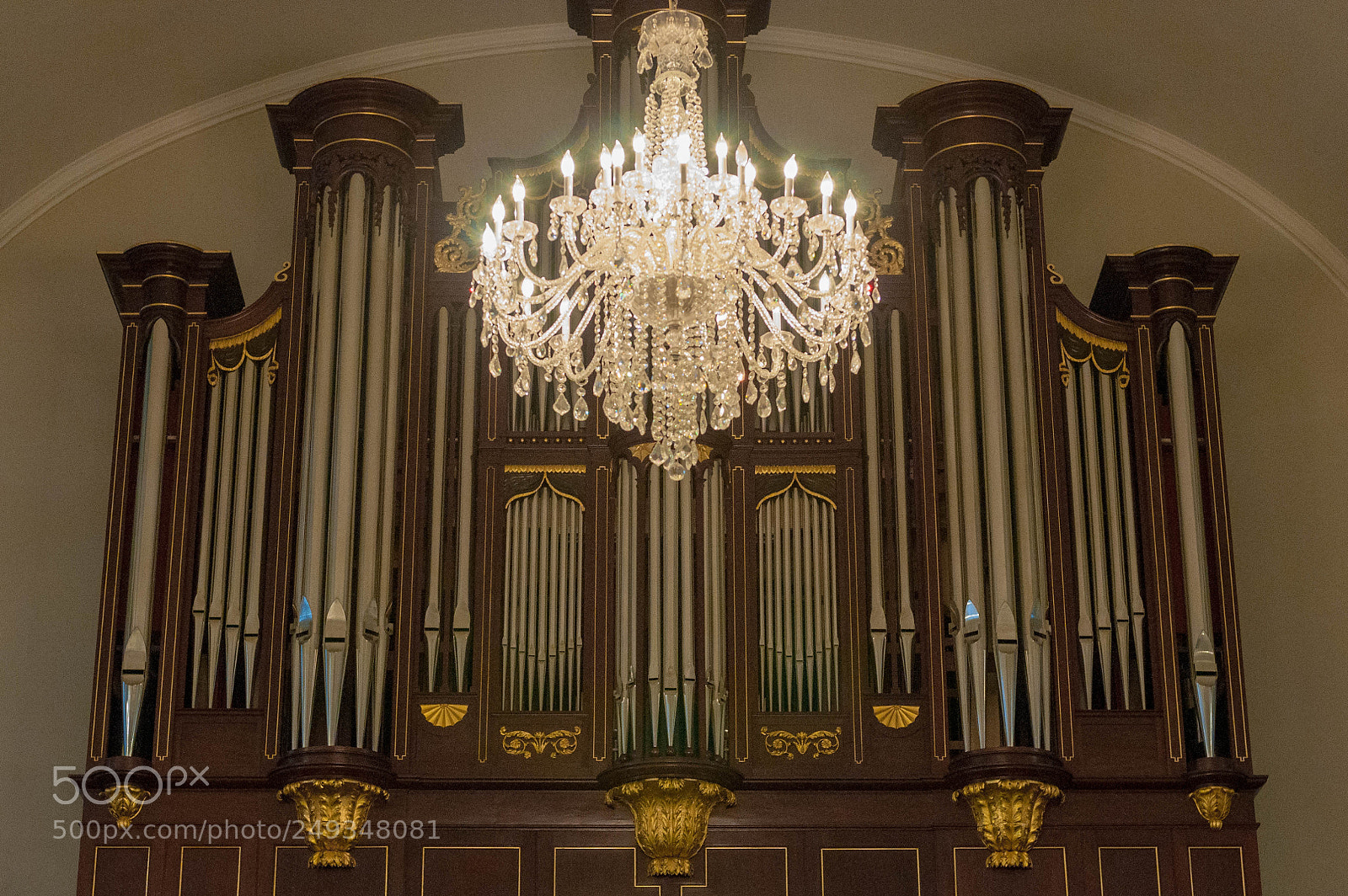 Nikon D90 sample photo. Trinity church organ photography