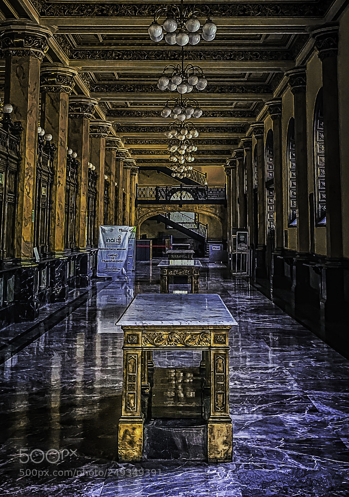Apple iPhone 7 Plus sample photo. Tables inside postal palace photography
