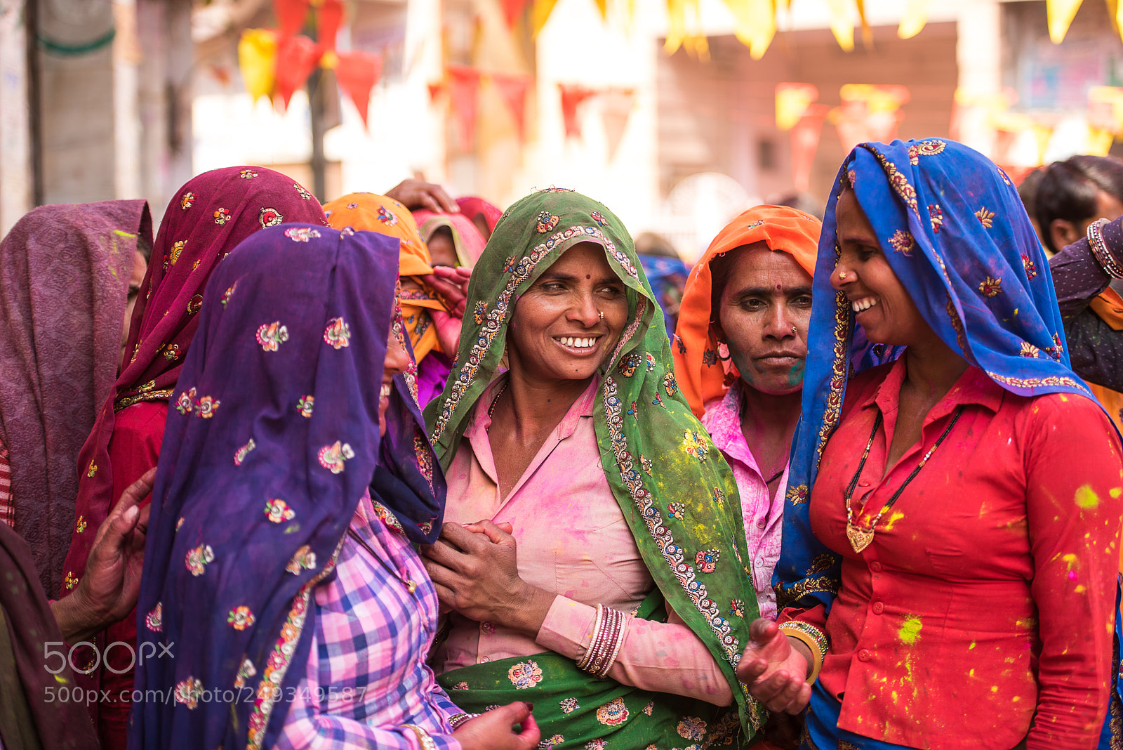 Nikon D810 sample photo. Women in colorful sarees photography