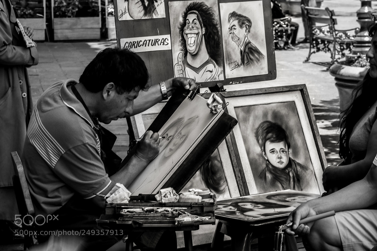 Canon EOS 750D (EOS Rebel T6i / EOS Kiss X8i) sample photo. Pintor callejero photography