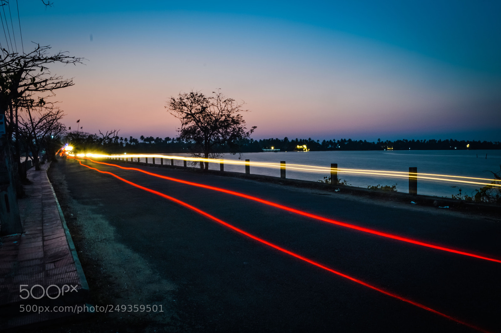 Nikon D3200 sample photo. Busy road & backwater! photography