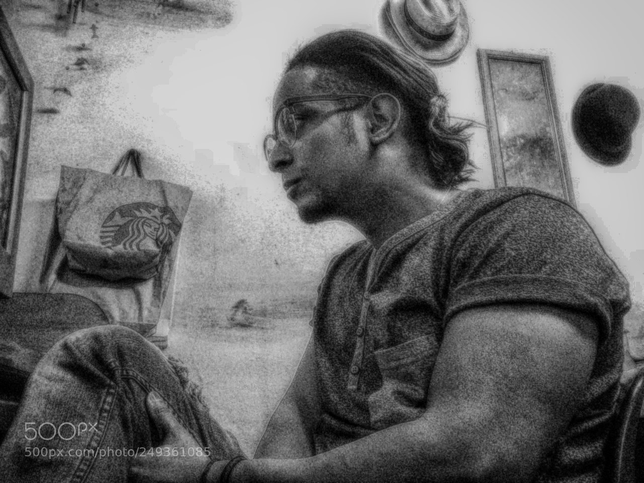 Apple iPhone 5s sample photo. Bwselfportrait photography