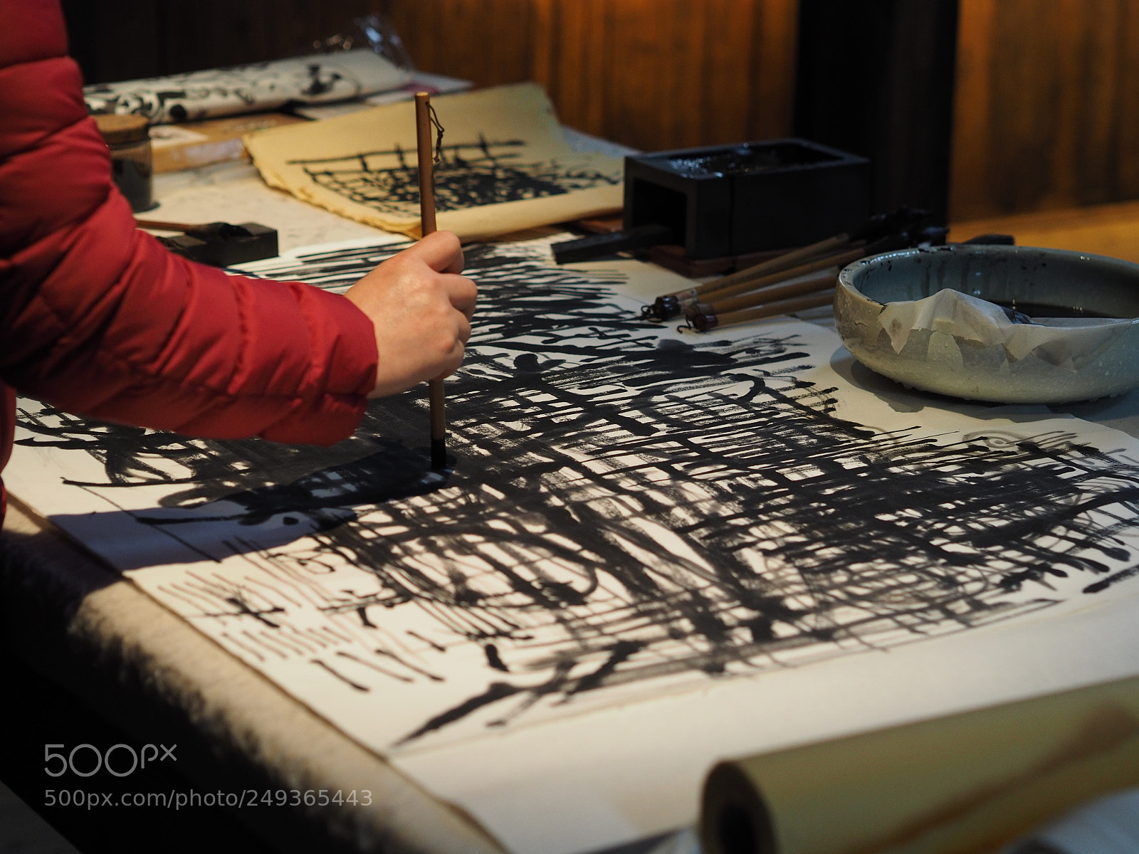 Olympus OM-D E-M1 sample photo. The chinese traditional brush photography