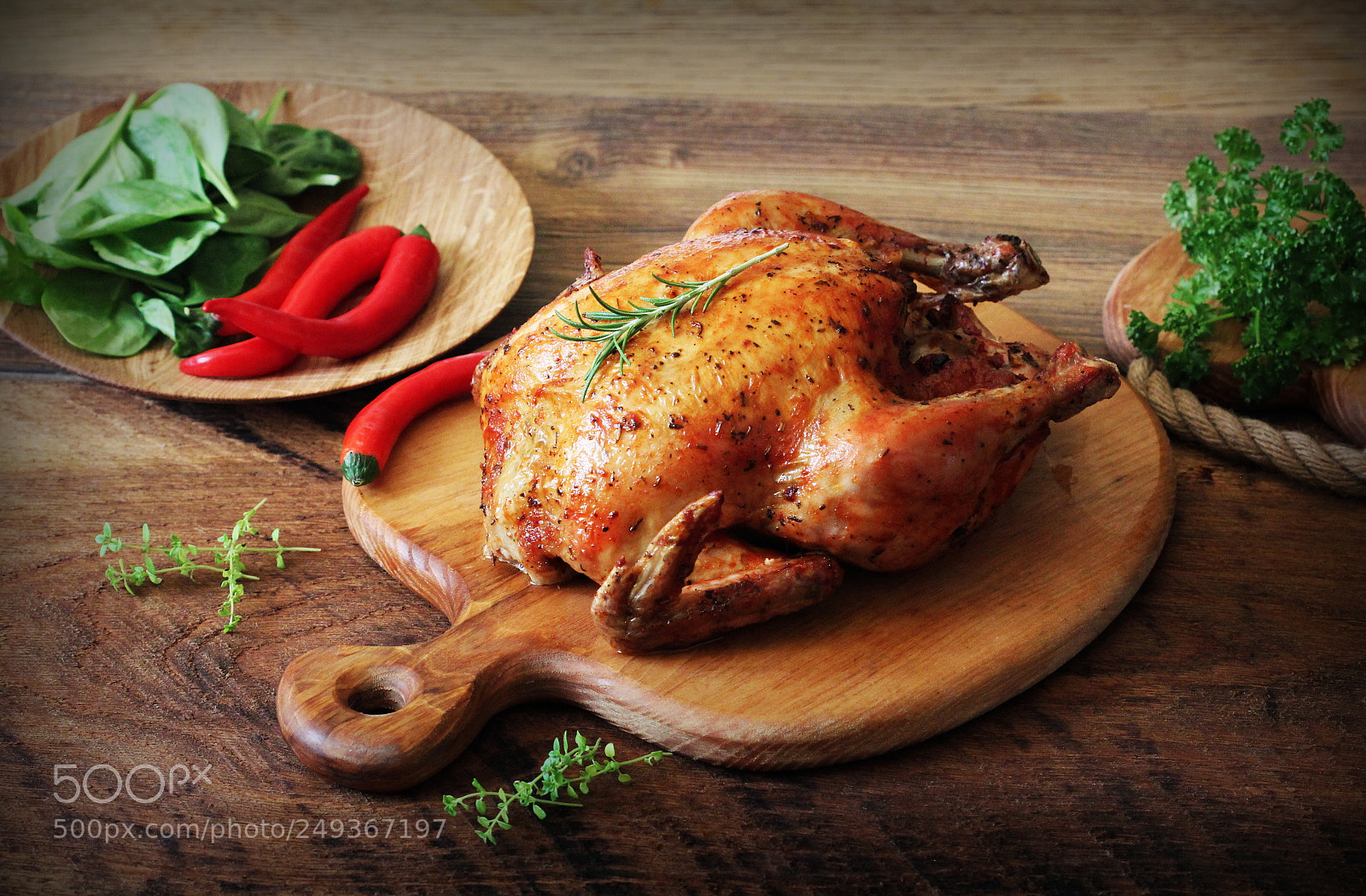 Canon EOS 550D (EOS Rebel T2i / EOS Kiss X4) sample photo. Whole roasted chicken on photography