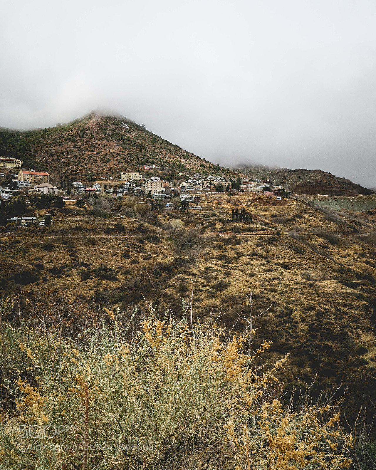 Canon PowerShot G7 X sample photo. Foggy jerome, az photography