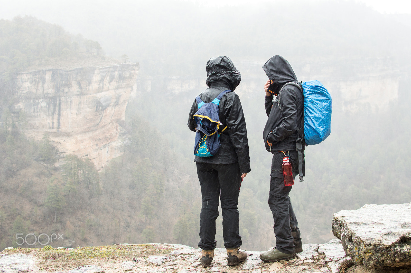 Nikon D3200 sample photo. Trekking under the rain photography