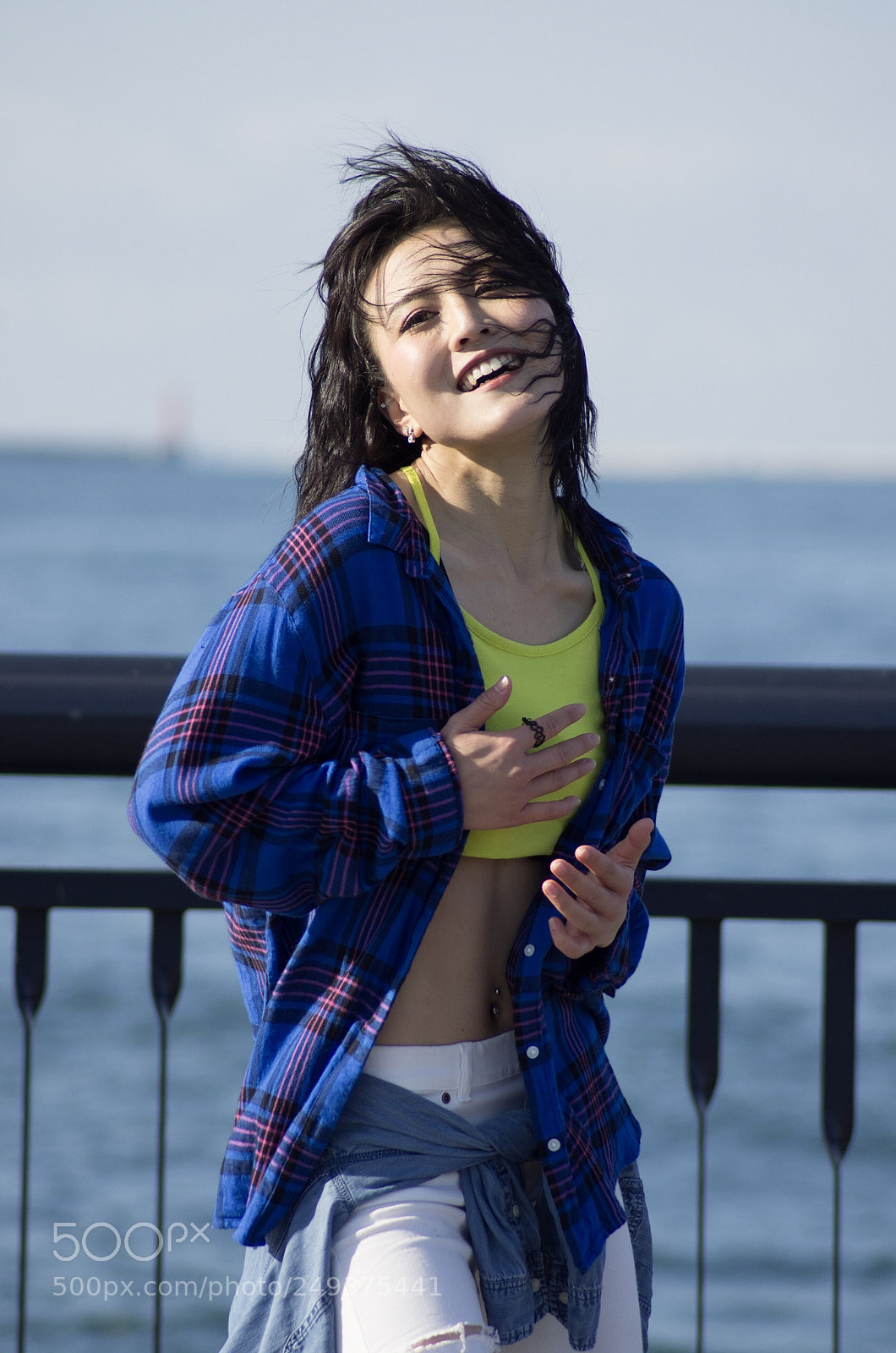 Pentax K-5 sample photo. Portrait in front of photography