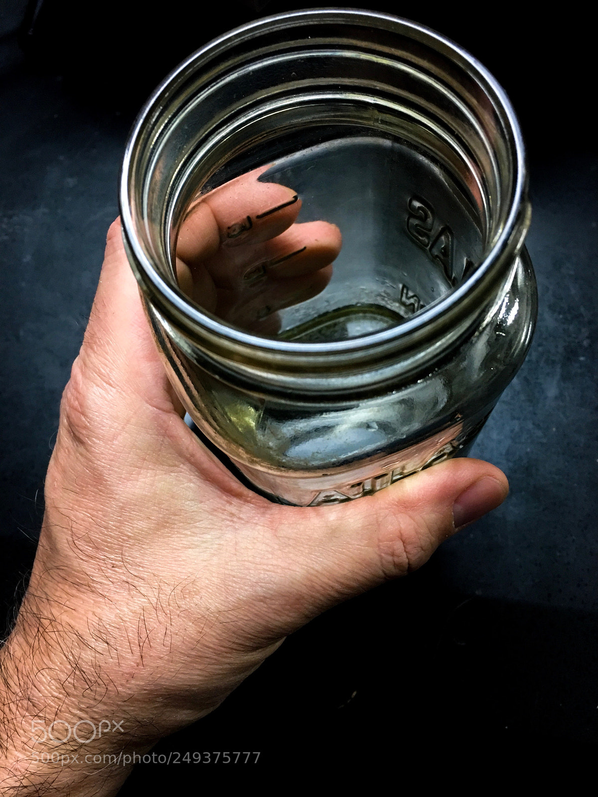 Apple iPhone 6s Plus sample photo. Hand holding mason jar photography