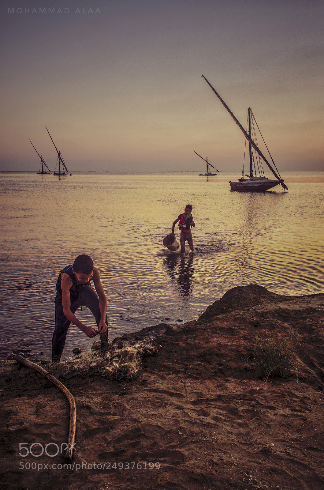 Nikon D5100 sample photo. Young fishermen photography
