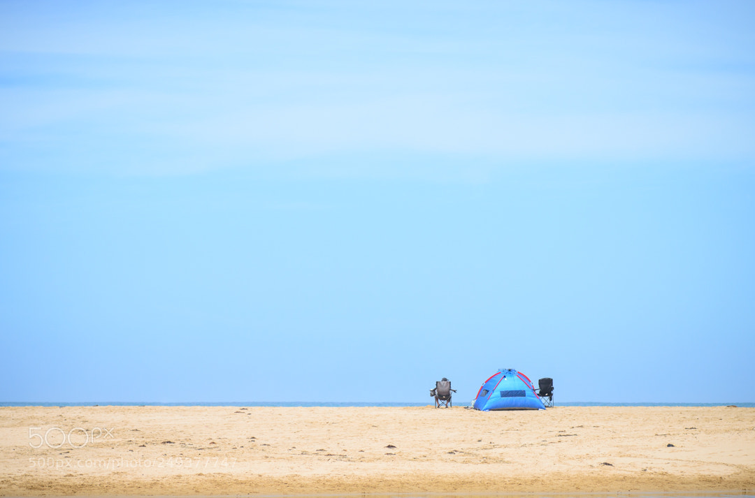 Nikon D3200 sample photo. Beach shade photography
