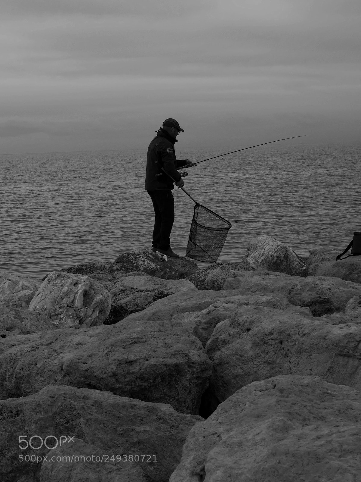Olympus E-420 (EVOLT E-420) sample photo. Fisherman photography