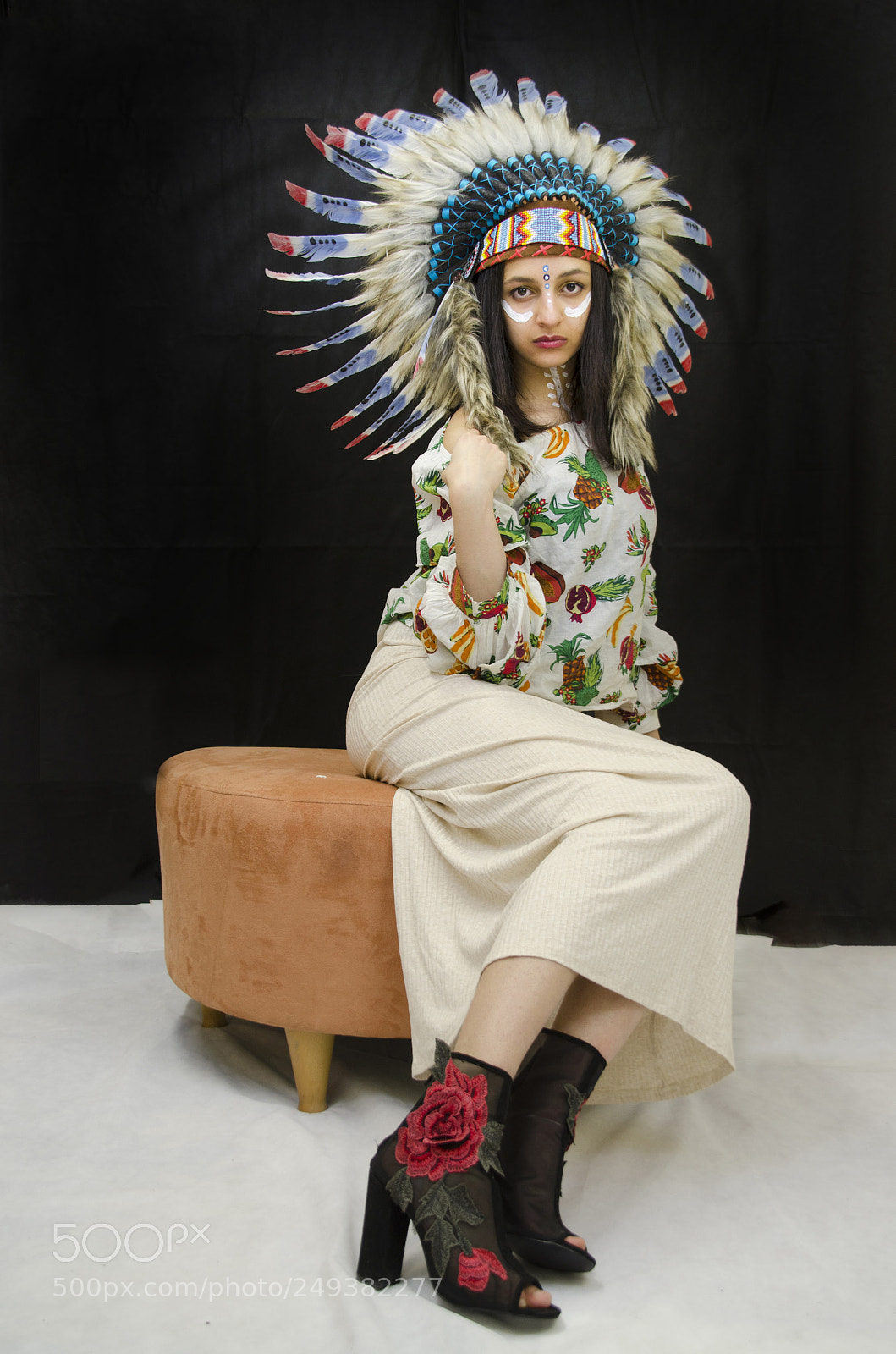 Nikon D7000 sample photo. Indian headdress photography