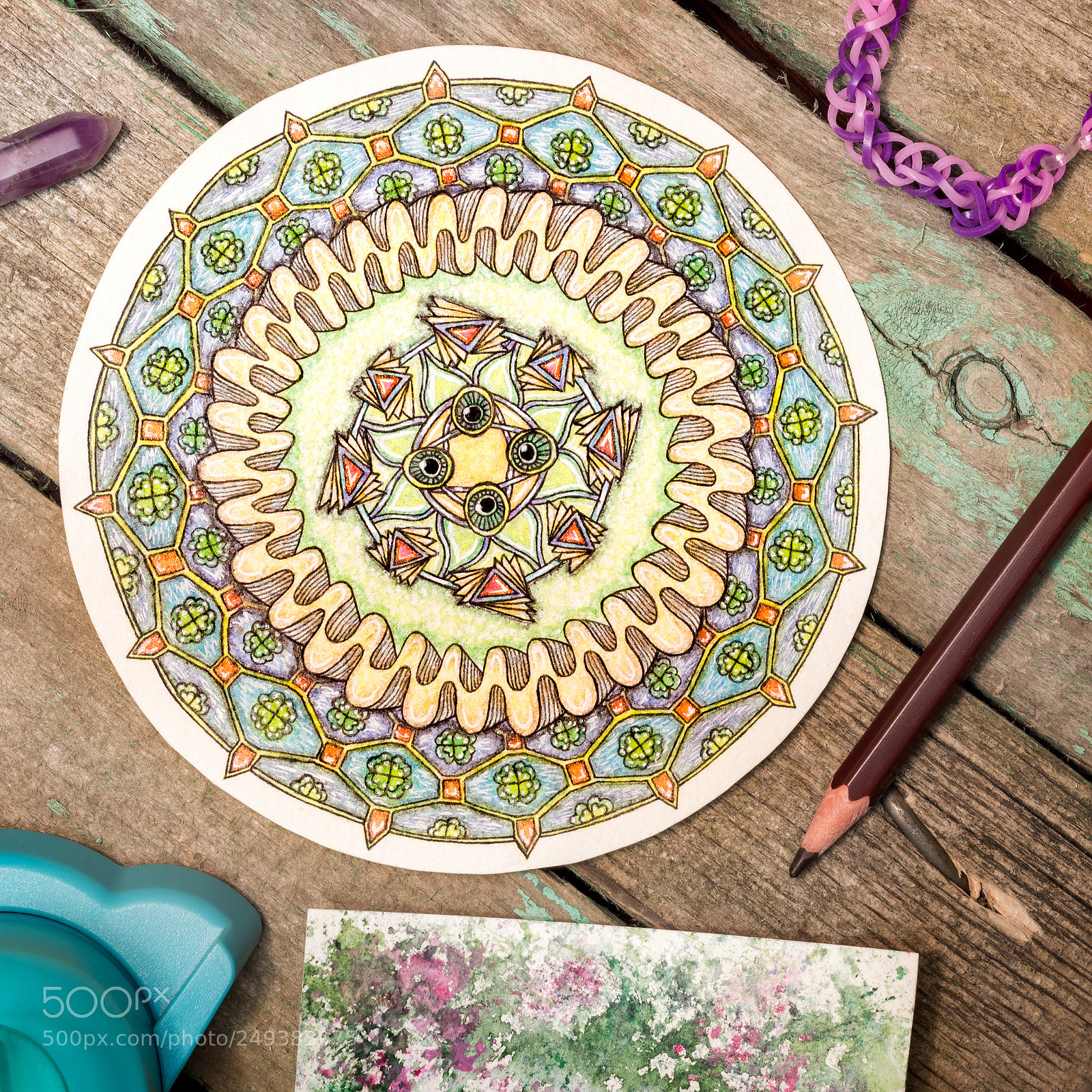Canon EOS 600D (Rebel EOS T3i / EOS Kiss X5) sample photo. Zendala. mandala. flat lay photography