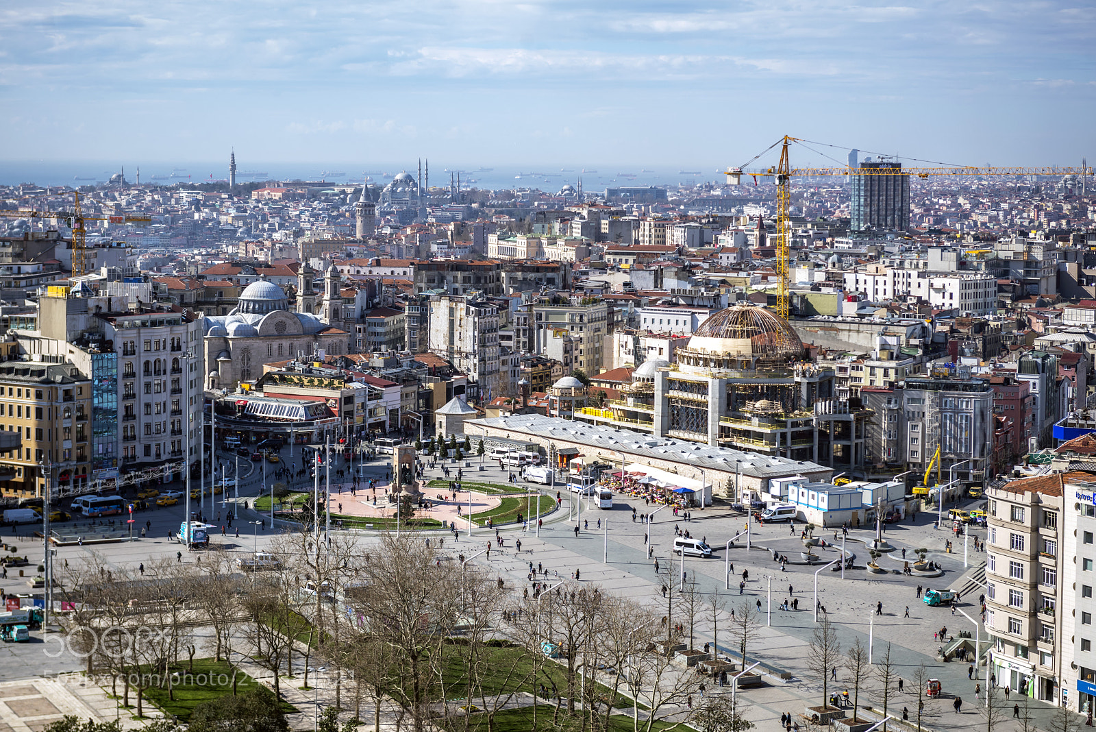 Nikon D610 sample photo. New mosque construction, istanbul photography