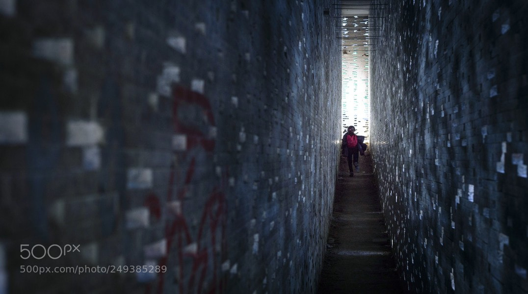 Nikon D3200 sample photo. Jugando en la muralla photography