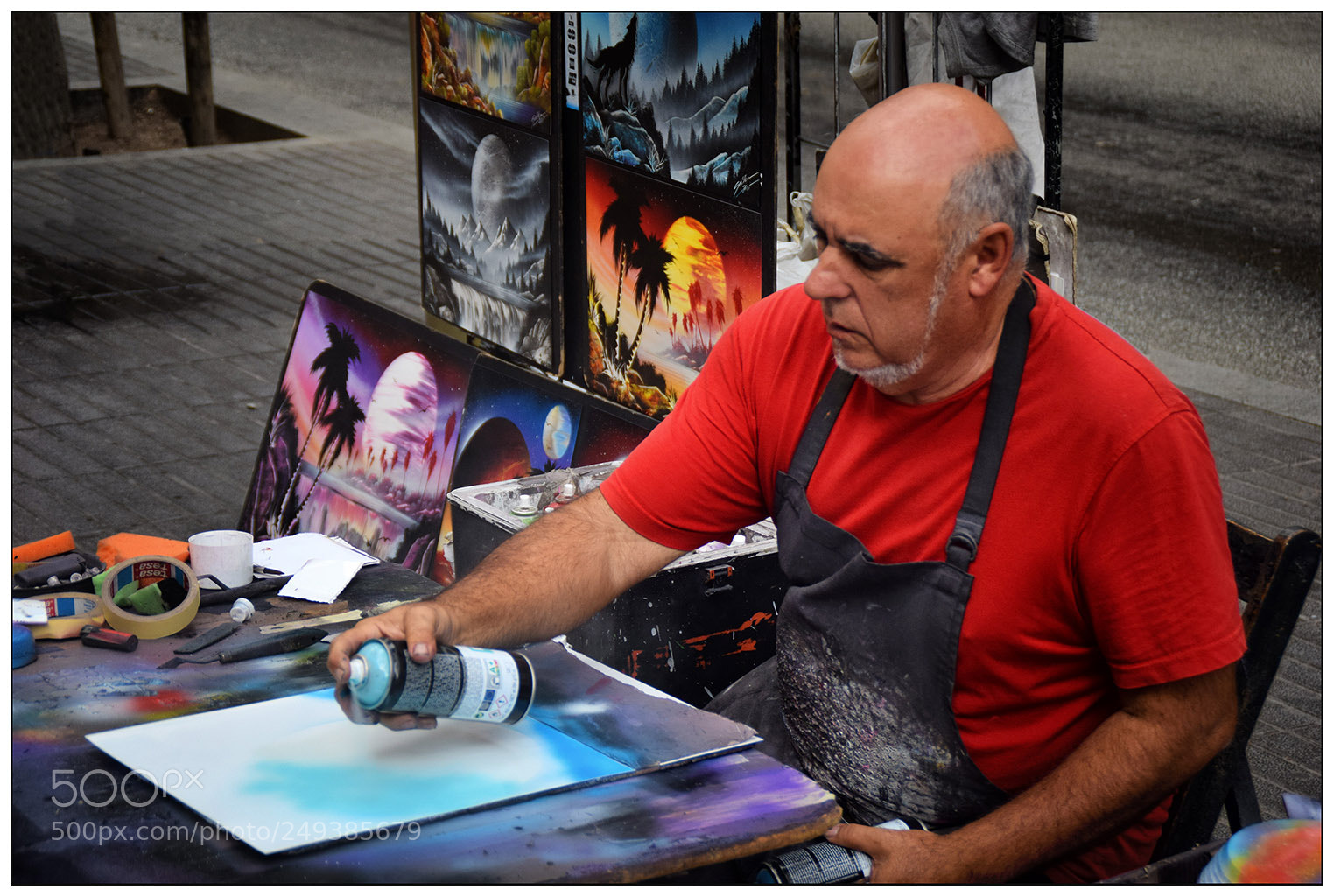 Nikon D5300 sample photo. The spray painter photography