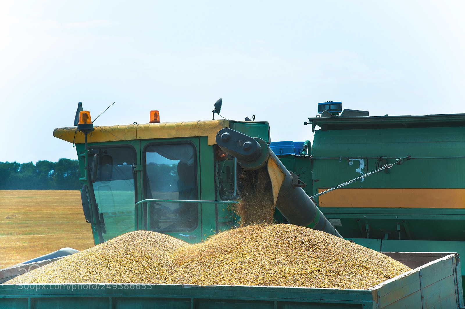 Nikon D4 sample photo. Combine harvester in action photography