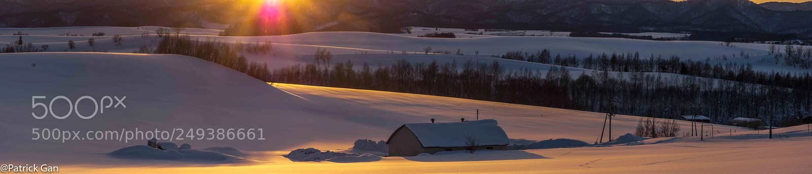 Olympus OM-D E-M5 II sample photo. Sunset in 新栄の丘 hokkaido photography