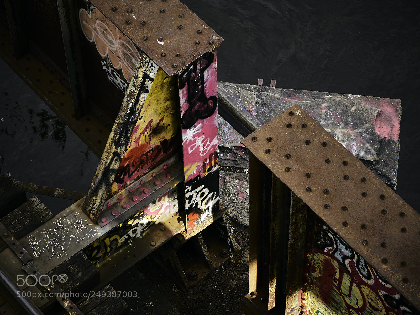 Panasonic Lumix DMC-G85 (Lumix DMC-G80) sample photo. Iron & graffiti photography