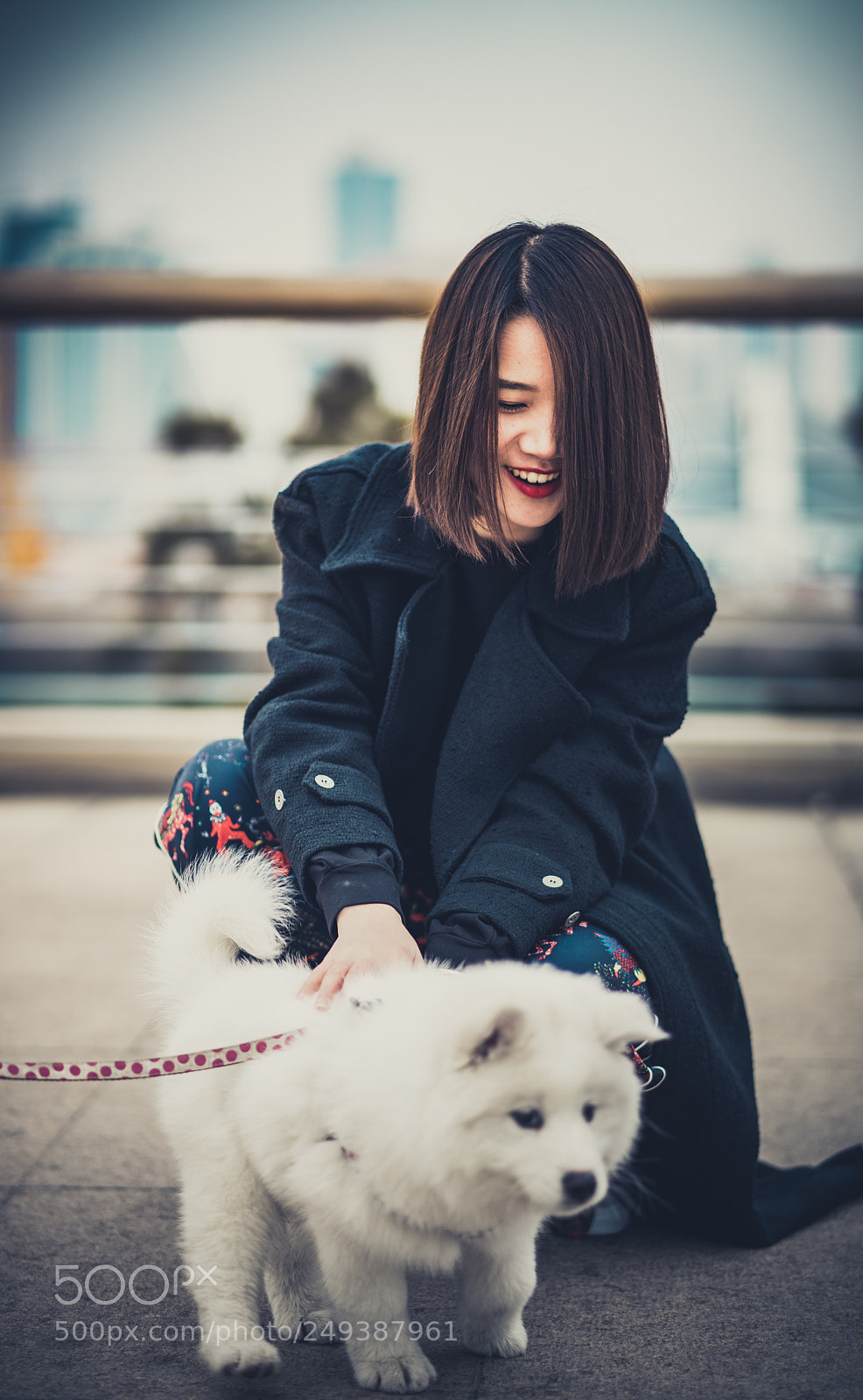 Sony a7R II sample photo. Girl and dog photography