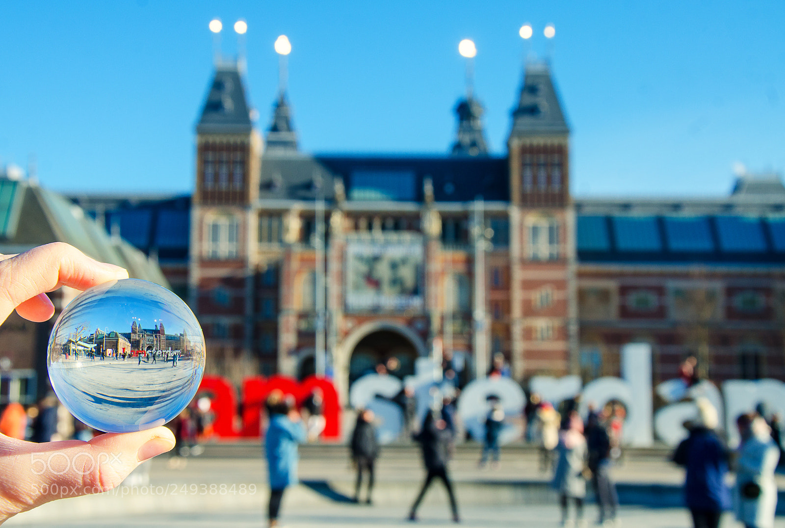 Nikon D7000 sample photo. Amsterdam in glass ball photography