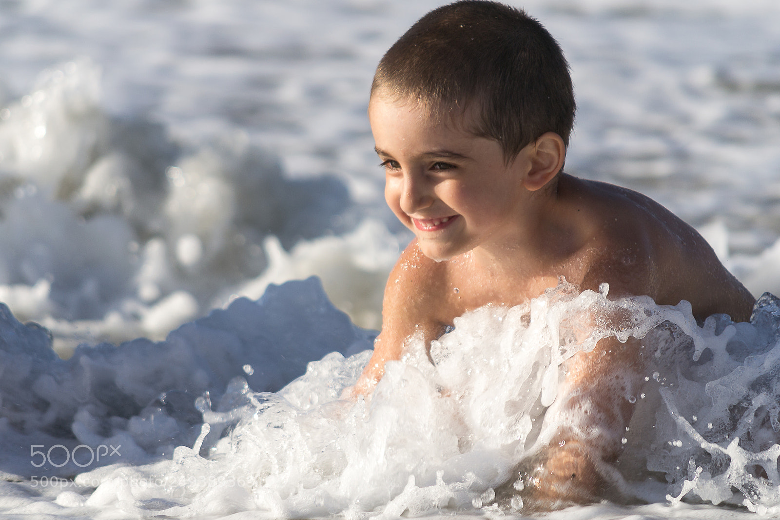 Nikon D3100 sample photo. Waves foam photography
