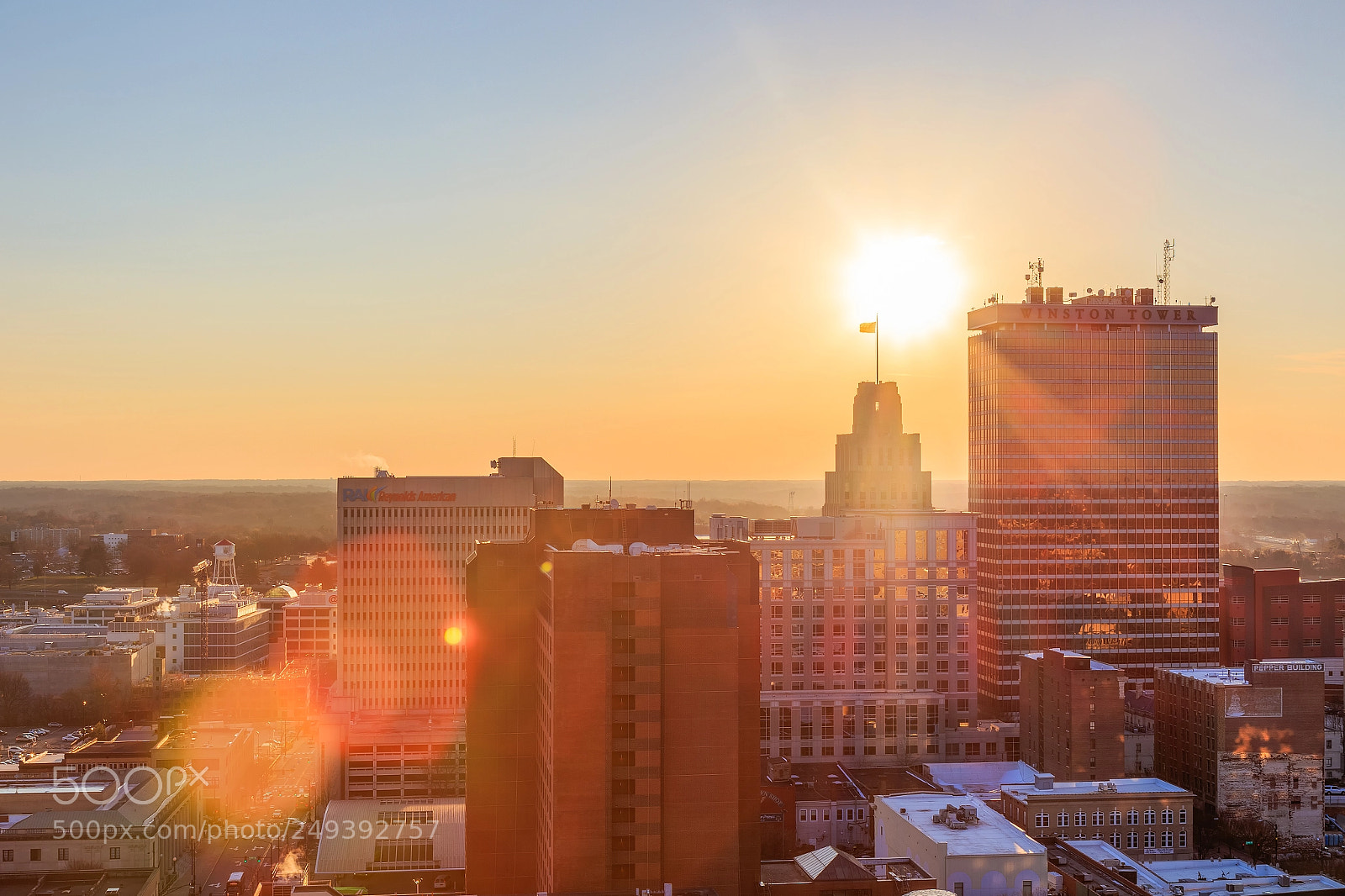 Canon EOS 7D Mark II sample photo. Sunrise in winston-salem photography