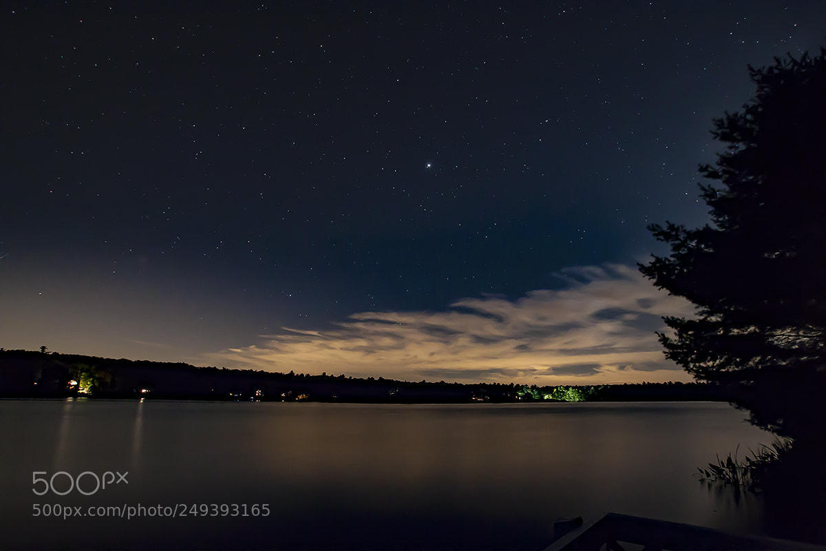 Canon EOS 500D (EOS Rebel T1i / EOS Kiss X3) sample photo. Lake night photography
