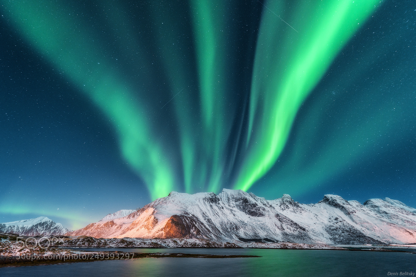 Nikon D810 sample photo. Aurora borealis. lofoten islands photography