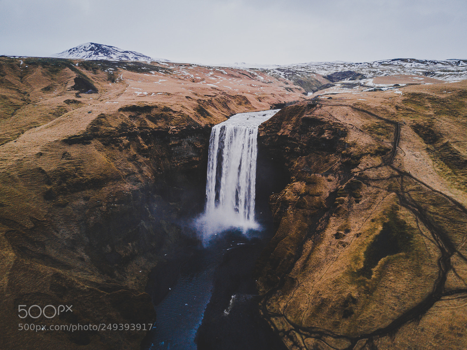 DJI FC220 sample photo. Skógafoss from above (1)! photography