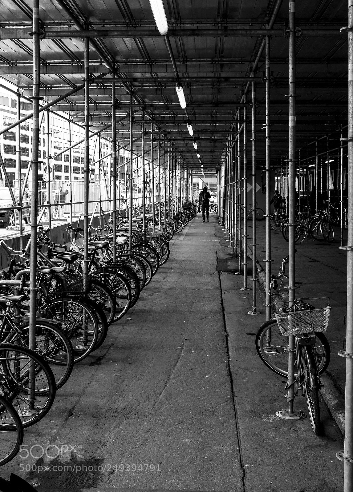 Fujifilm X100F sample photo. Between bicycles photography