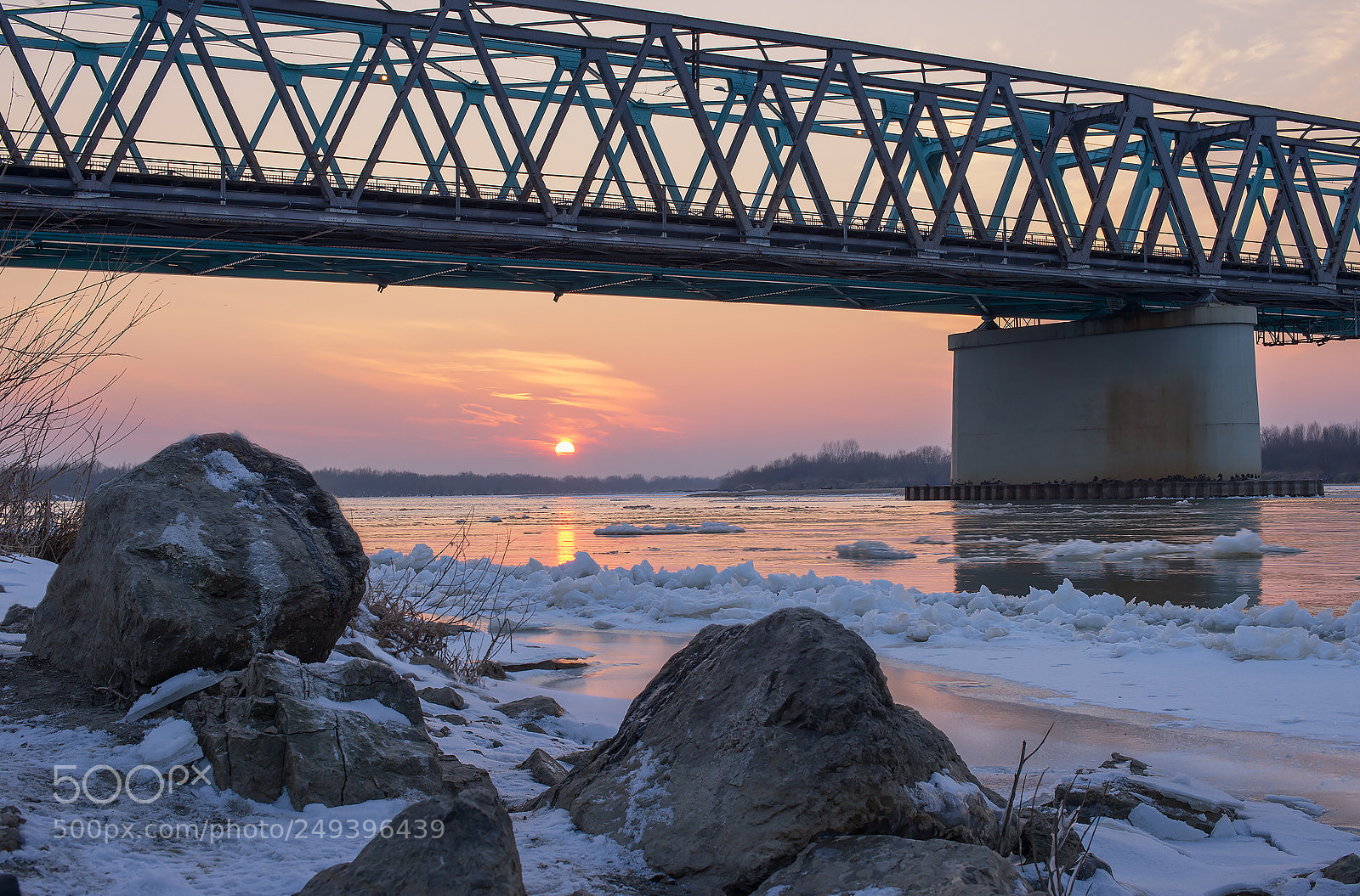 Nikon D610 sample photo. Winter sunset photography