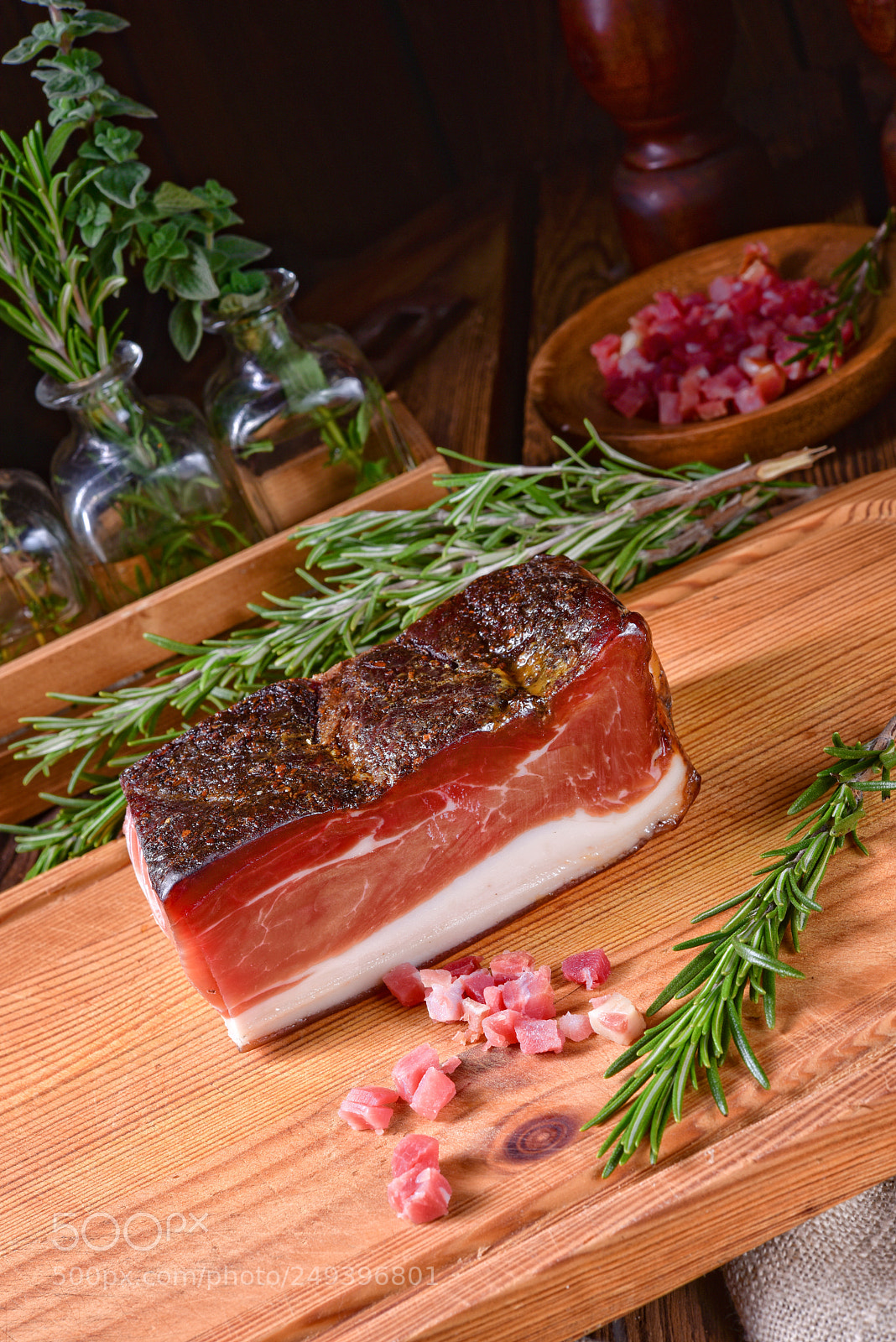 Nikon D810 sample photo. Smoked south tyrolean bacon photography