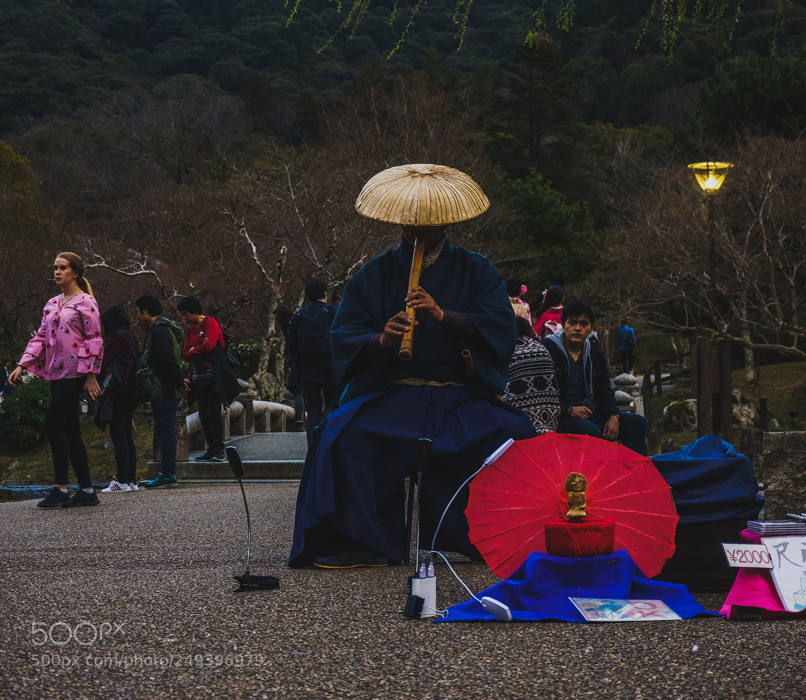 Sony a6000 sample photo. Japanese musician in park photography