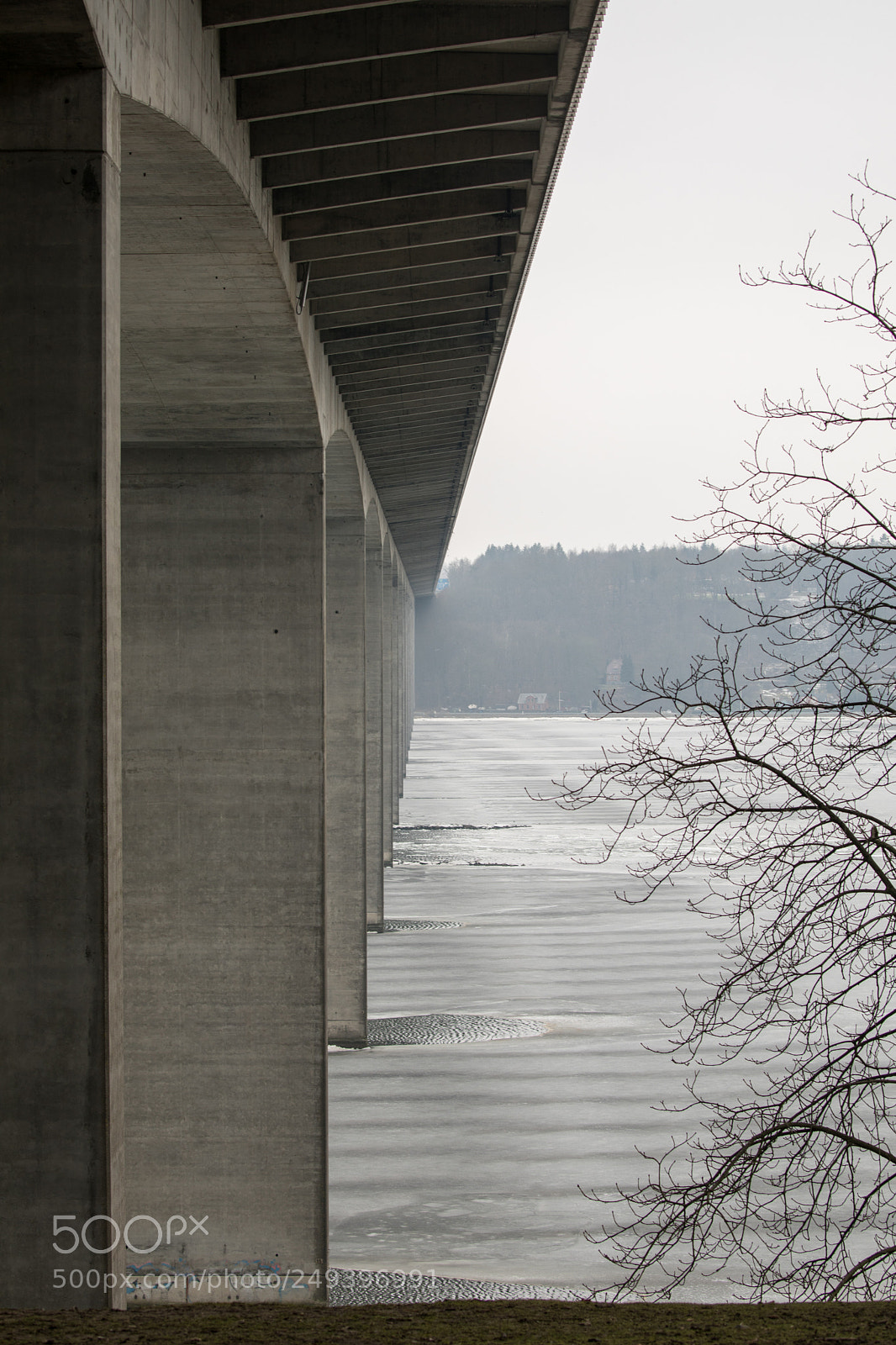 Canon EOS 5D Mark IV sample photo. Bridge over winter photography
