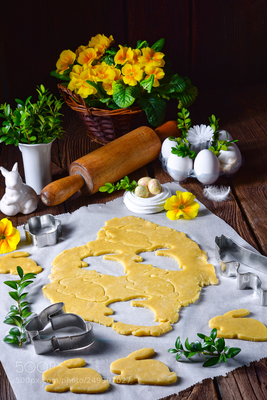 Nikon D810 sample photo. Raw easter cookies photography