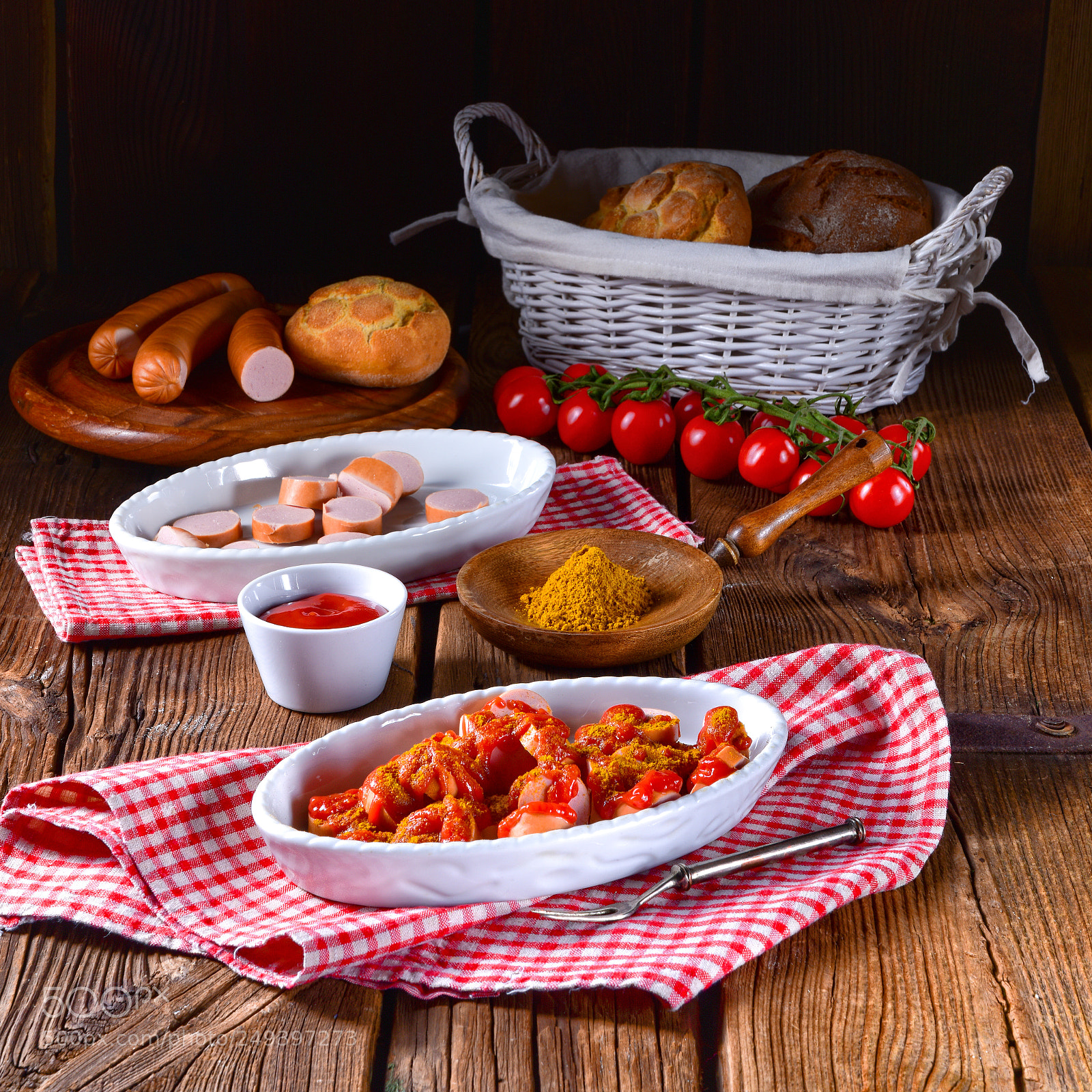 Nikon D810 sample photo. Sausage in curry sauce photography