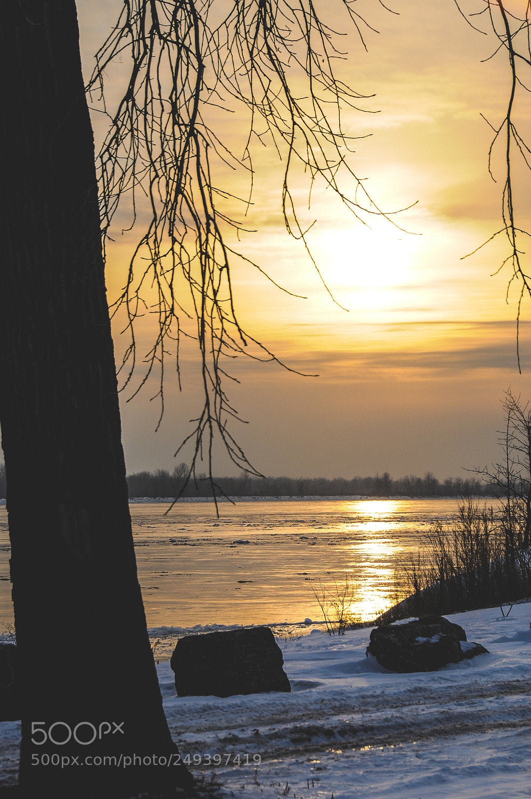 Nikon D300 sample photo. Sunset on the lake photography