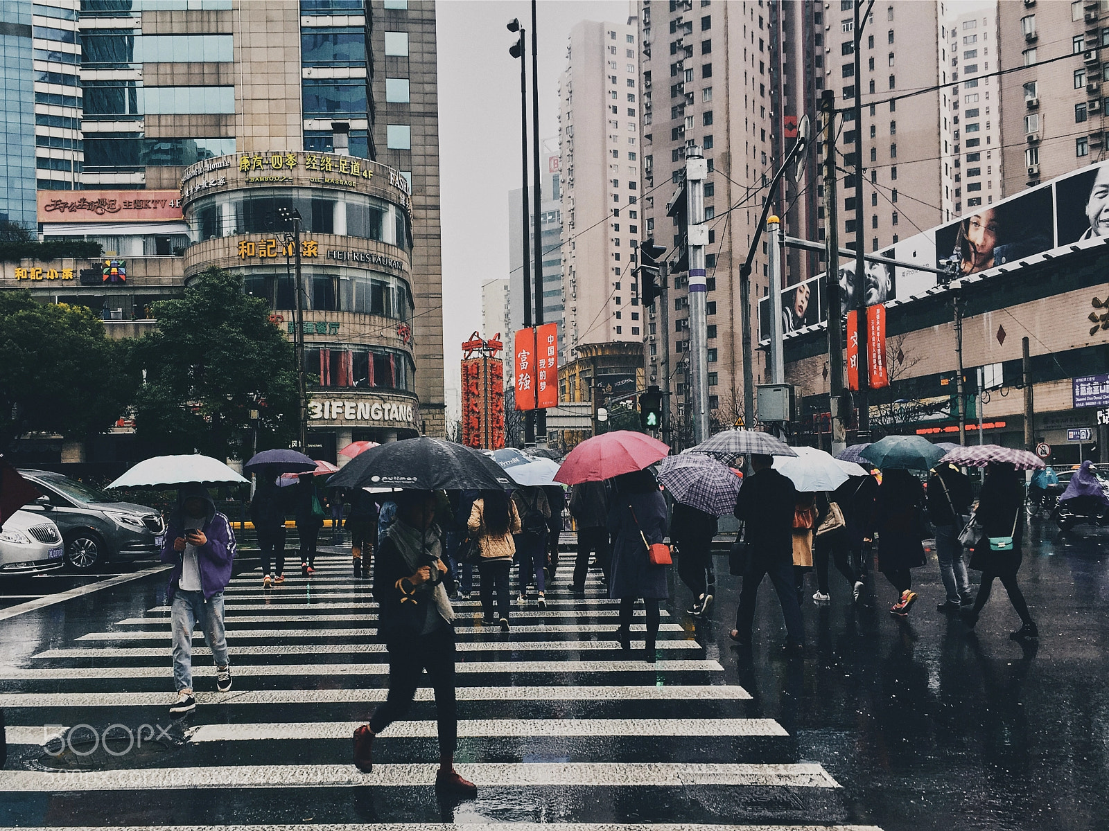 Apple iPhone 6 Plus sample photo. In the rain photography