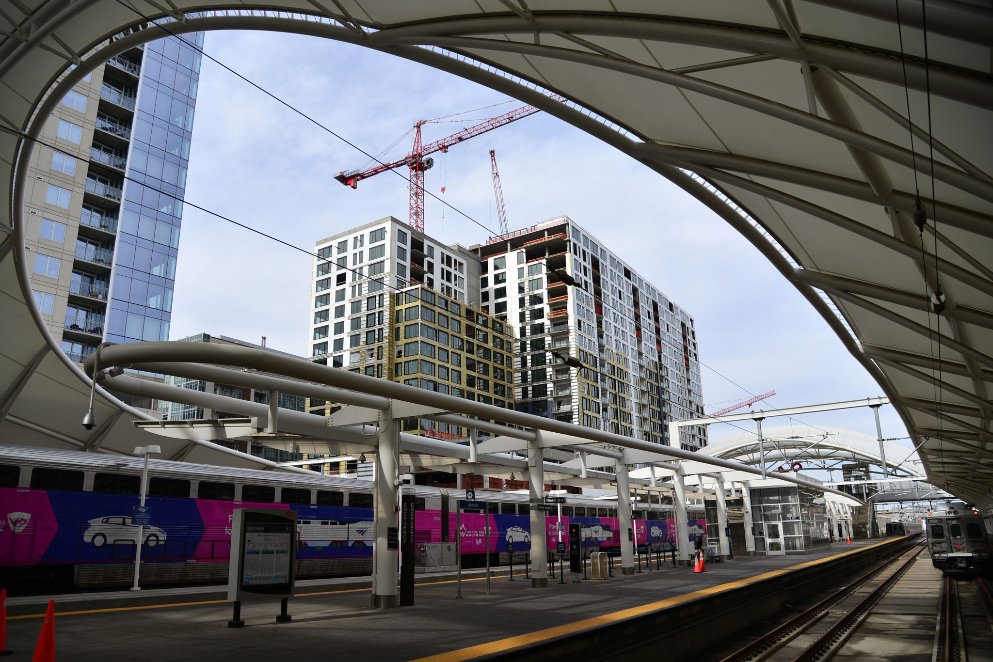 Nikon AF-S Nikkor 24-120mm F4G ED VR sample photo. View from denver's union station platform photography
