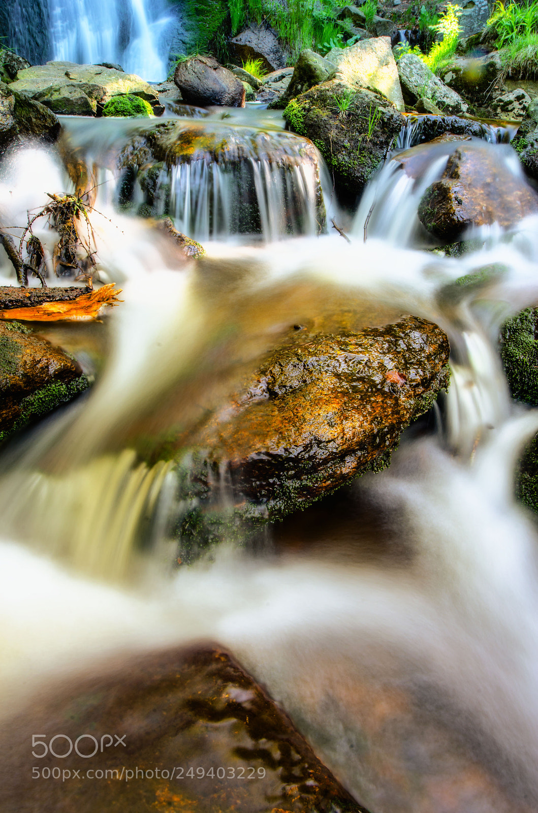 Nikon D7000 sample photo. Waterfall in the mountains photography